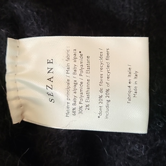 Nwt! Sezane Laurel Jumper black - Picture 7 of 8